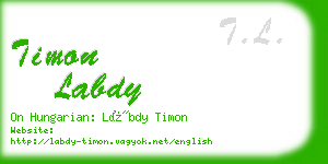 timon labdy business card
